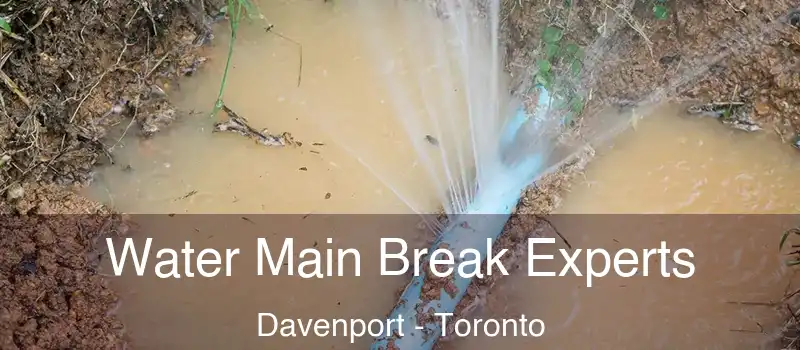 Water Main Break Experts Davenport - Toronto